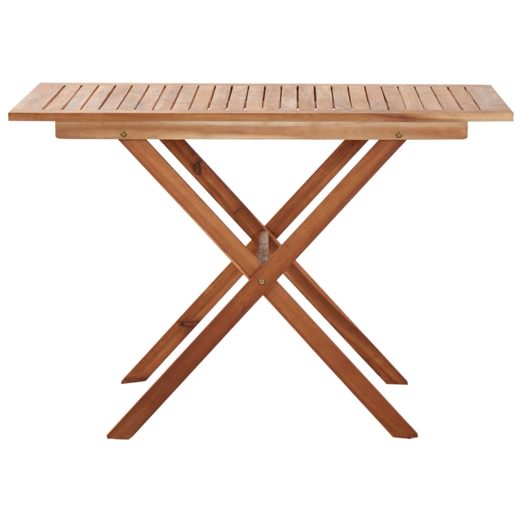 Gartentisch 110 x 67 x 74 cm Massivholz Akazie